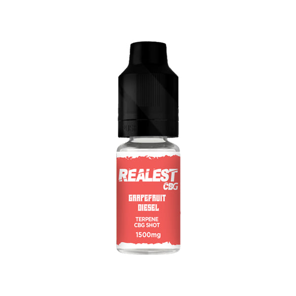 Realest CBD 1500 mg CBG Booster Shot infusé de terpènes 10 ml (ACHETER-EN 1, OBTENIR 1 GRATUIT)