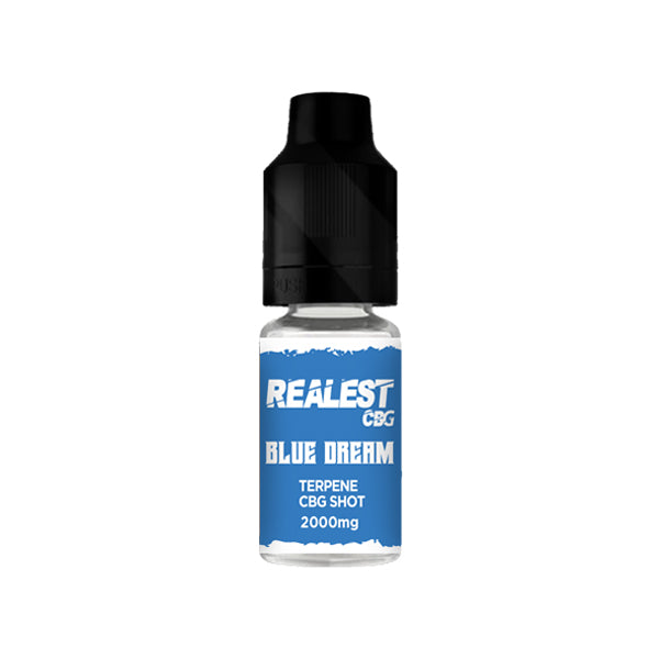 Realest CBD 2000 mg CBG Booster Shot infusé de terpènes 10 ml (ACHETER-EN 1, OBTENIR 1 GRATUIT)