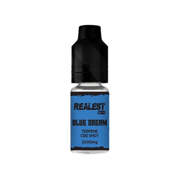 Realest CBD 2000 mg Booster Shot de CBD infusé de terpènes 10 ml (ACHETER-EN 1, OBTENIR 1 GRATUIT)