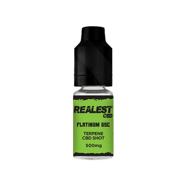 Realest CBD 500mg Terpene Infused CBD Booster Shot - 10ml (BUY 1 GET 1 FREE) - Shop Now At The CBD Hut 