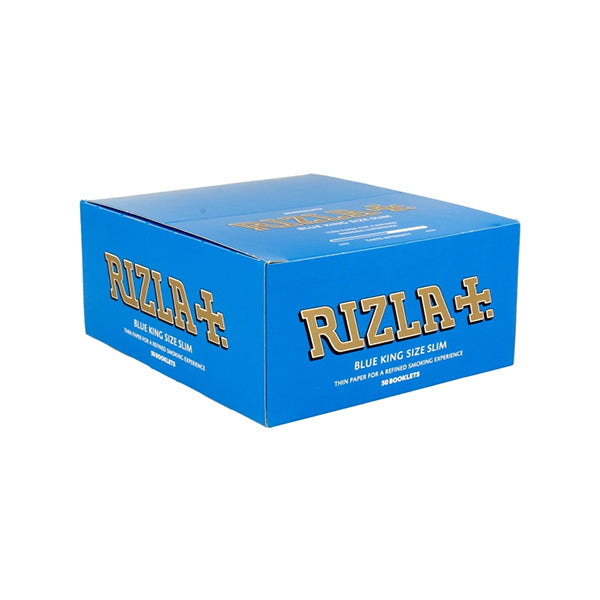 50 Feuilles à Rouler Slim Rizla Bleu King Size