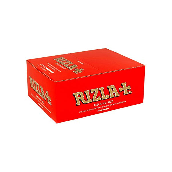 50 papeles de liar Rizla rojos tamaño King