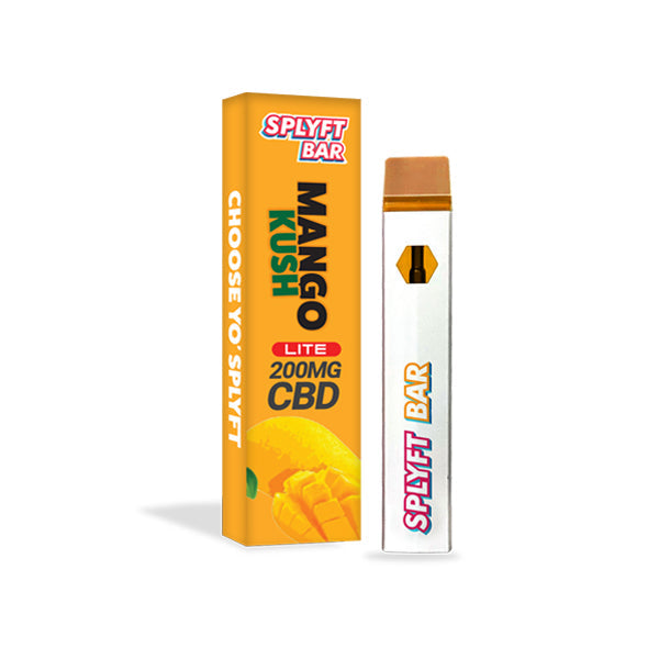 SPLYFT BAR LITE Vape desechable de CBD de espectro completo de 200 mg - 12 sabores