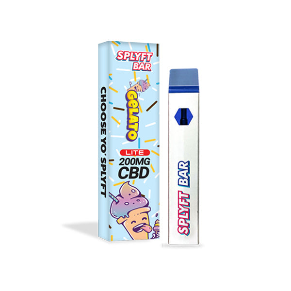 SPLYFT BAR LITE Vape desechable de CBD de espectro completo de 200 mg - 12 sabores