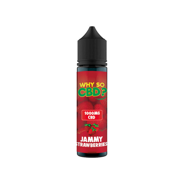 Why So CBD? 1000mg Full Spectrum CBD E-liquid - 60ml - Shop Now At The CBD Hut 