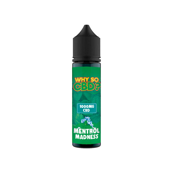 Why So CBD? 1000mg Full Spectrum CBD E-liquid - 60ml - Shop Now At The CBD Hut 