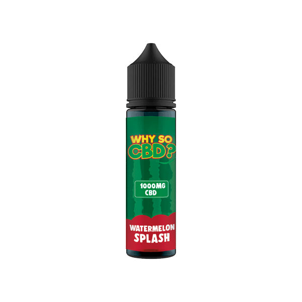 Why So CBD? 1000mg Full Spectrum CBD E-liquid - 60ml - Shop Now At The CBD Hut 