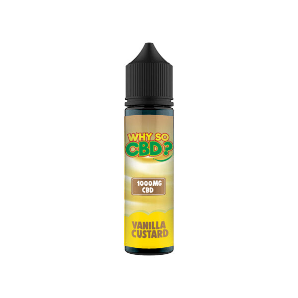 Why So CBD? 1000mg Full Spectrum CBD E-liquid - 60ml - Shop Now At The CBD Hut 