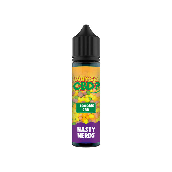 Why So CBD? 1000mg Full Spectrum CBD E-liquid - 60ml - Shop Now At The CBD Hut 