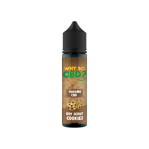 Why So CBD? 1000mg Full Spectrum CBD E-liquid - 60ml - Shop Now At The CBD Hut 