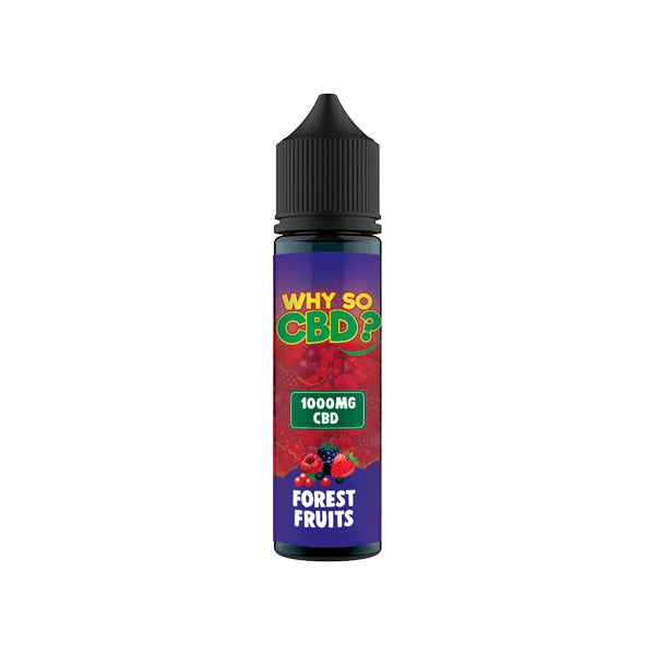 Why So CBD? 1000mg Full Spectrum CBD E-liquid - 60ml - Shop Now At The CBD Hut 