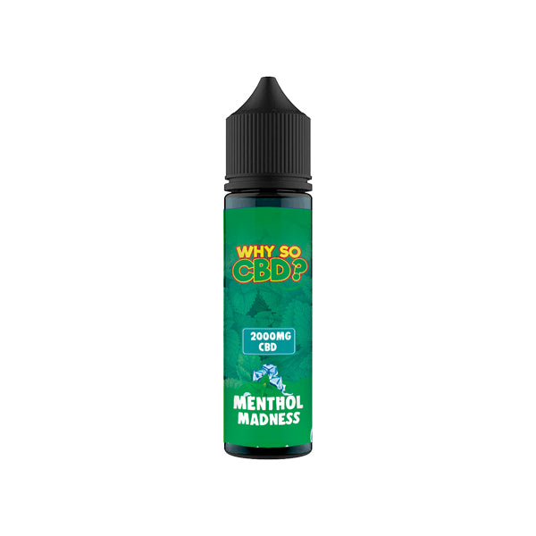 Why So CBD? 2000mg Full Spectrum CBD E-liquid - 60ml - Shop Now At The CBD Hut 