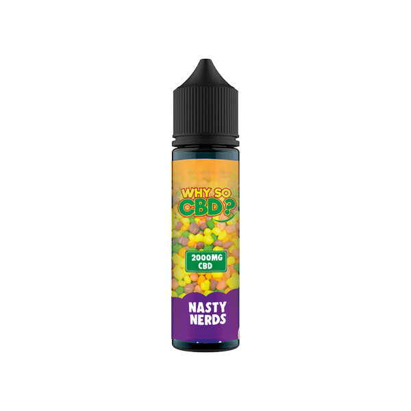 Why So CBD? 2000mg Full Spectrum CBD E-liquid - 60ml - Shop Now At The CBD Hut 