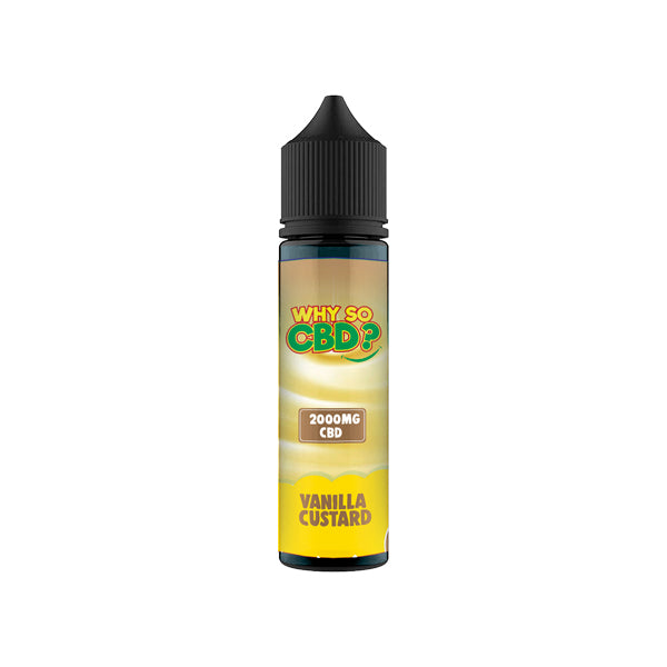 Why So CBD? 2000mg Full Spectrum CBD E-liquid - 60ml - Shop Now At The CBD Hut 