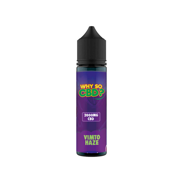 Why So CBD? 2000mg Full Spectrum CBD E-liquid - 60ml - Shop Now At The CBD Hut 