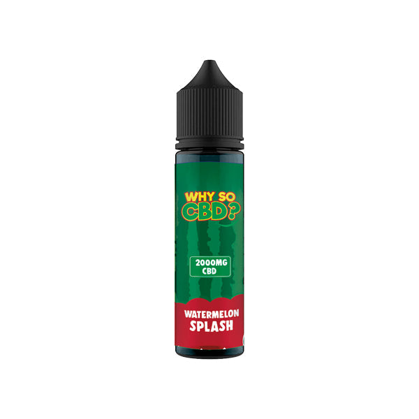 Why So CBD? 2000mg Full Spectrum CBD E-liquid - 60ml - Shop Now At The CBD Hut 