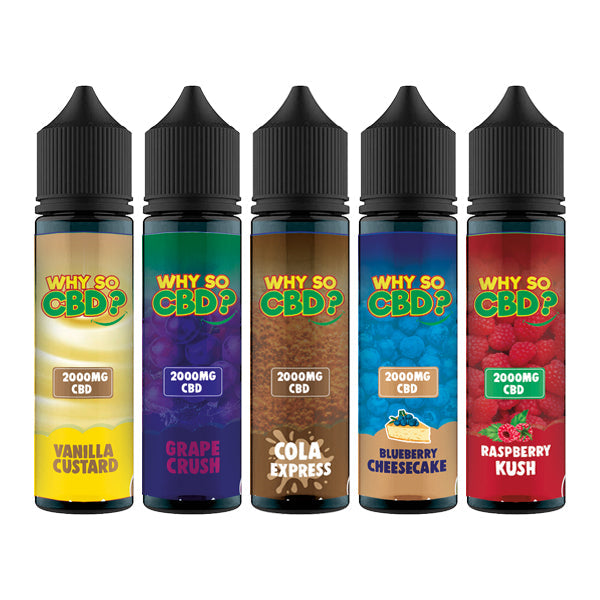 Why So CBD? 2000mg Full Spectrum CBD E-liquid - 60ml - Shop Now At The CBD Hut 