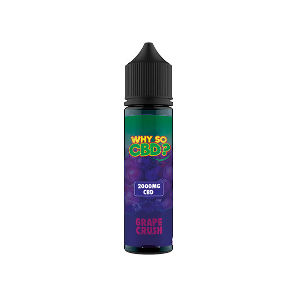 Why So CBD? 2000mg Full Spectrum CBD E-liquid - 60ml - Shop Now At The CBD Hut 