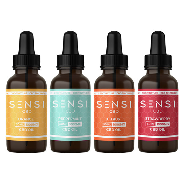 Sensi CBD 1000mg CBD Broad-Spectrum Tincture Oil - 30ml (BUY 1 GET 1 FREE) - Shop Now At The CBD Hut 