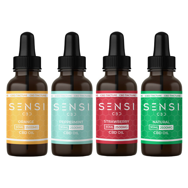 Sensi CBD 2500 mg Aceite de tintura de amplio espectro de CBD 30 ml (COMPRAR 1 OBTENER 1 GRATIS)