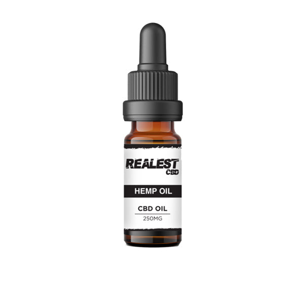 Realest CBD 250 mg CBD de amplio espectro 10 ml de aceite de cáñamo (COMPRAR 1 OBTENER 1 GRATIS)