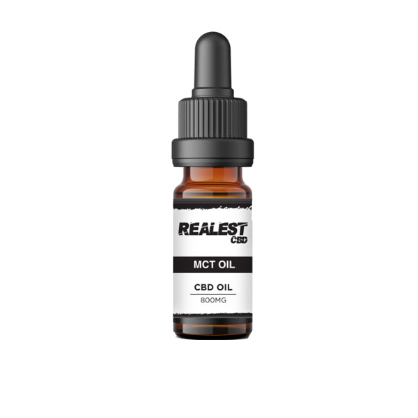 Realest CBD 800 mg CBD de amplio espectro 10 ml de aceite MCT (COMPRAR 1 OBTENER 1 GRATIS)