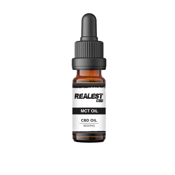 Realest CBD 1600 mg CBD de amplio espectro 10 ml de aceite MCT (COMPRAR 1 OBTENER 1 GRATIS)