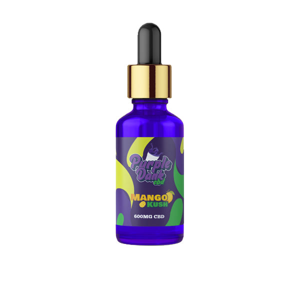 Aceite de CBD de espectro completo aromatizado de 600 mg de Purple Dank CBD 30 ml (COMPRE 1 Y OBTENGA 1 GRATIS)