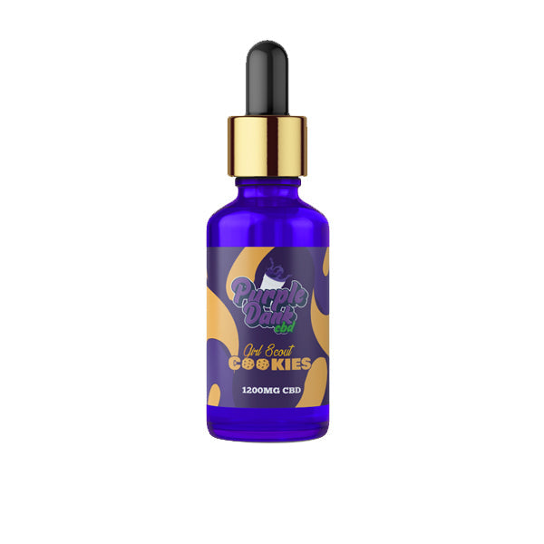 Purple Dank CBD 1200 mg Huile de CBD aromatisée à spectre complet 30 ml (ACHETER-EN 1, OBTENIR 1 GRATUITE)