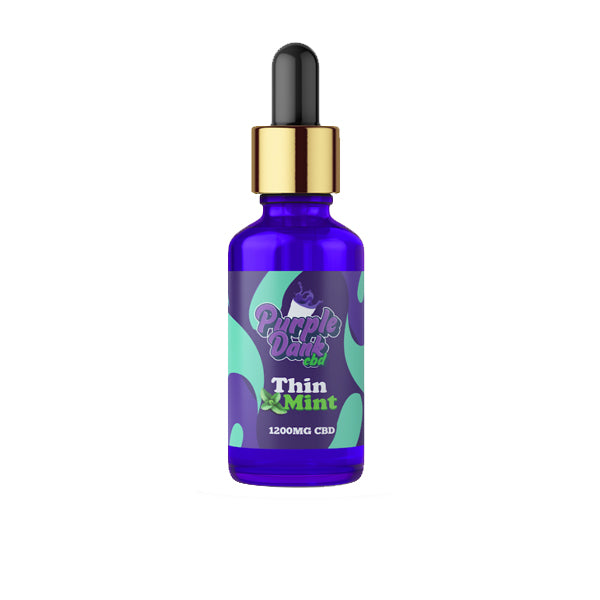 Purple Dank CBD 1200 mg Huile de CBD aromatisée à spectre complet 30 ml (ACHETER-EN 1, OBTENIR 1 GRATUITE)