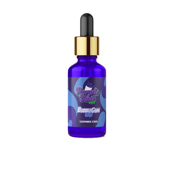 Purple Dank CBD 1200 mg Huile de CBD aromatisée à spectre complet 30 ml (ACHETER-EN 1, OBTENIR 1 GRATUITE)