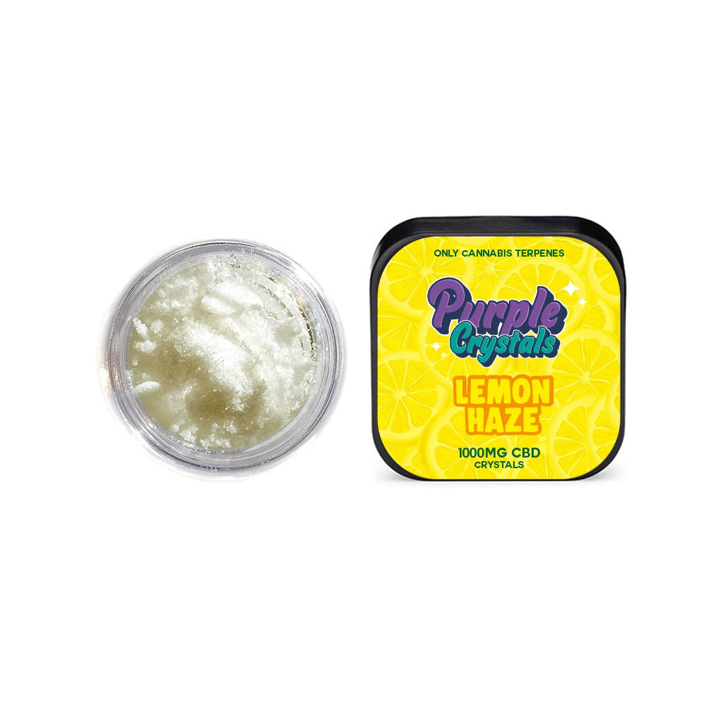 Purple Crystals de Purple Dank 1000 mg de cristaux de CBD – Lemon Haze (ACHETER-EN 1, OBTENIR 1 GRATUIT)