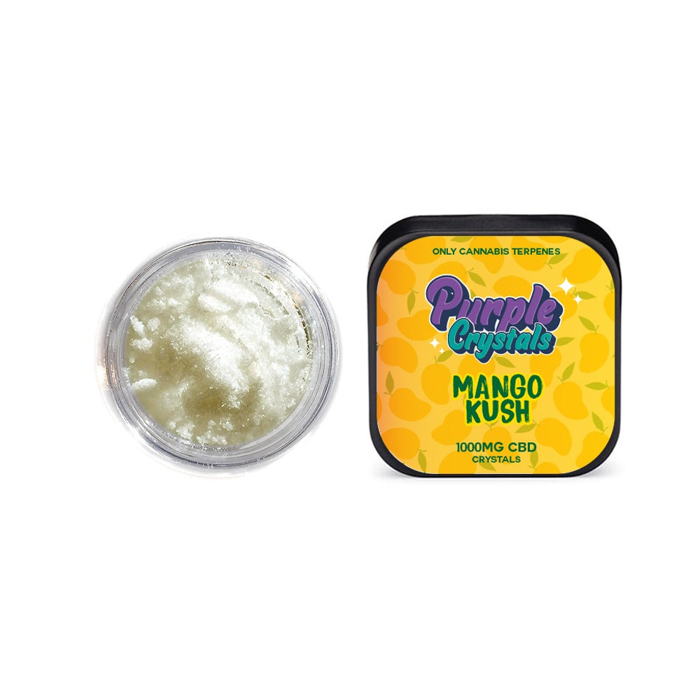 Purple Crystals de Purple Dank 1000mg CBD Crystals - Mango Kush (ACHETER-1, OBTENIR-1 GRATUIT)