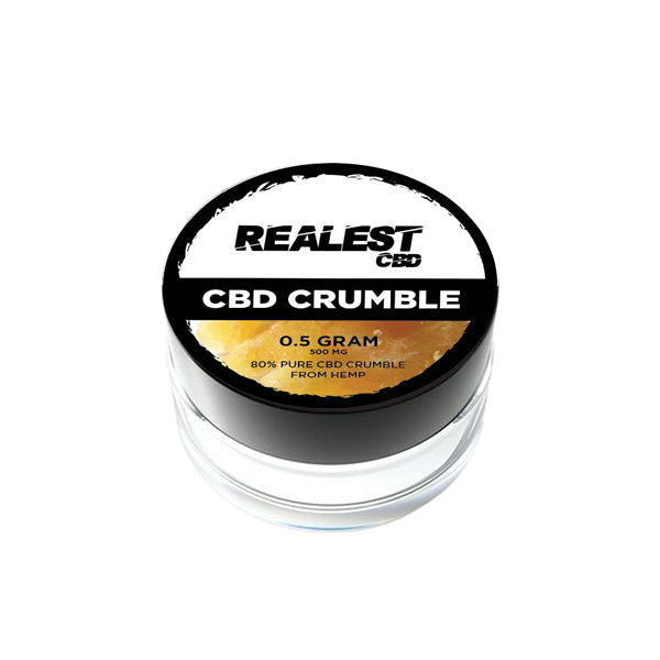 Realest CBD 500 mg 80% CBD Crumble de amplio espectro (COMPRAR 1 OBTENER 1 GRATIS)