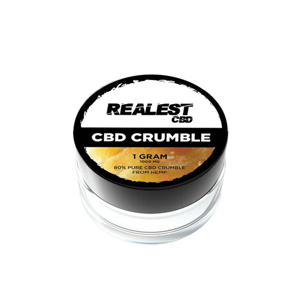 Realest CBD 1000 mg 80% CBD Crumble de amplio espectro (COMPRAR 1 OBTENER 1 GRATIS)