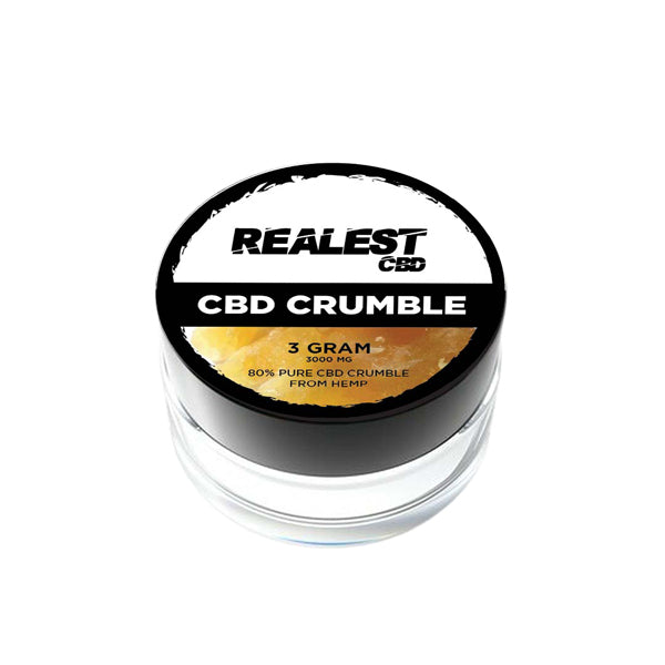 Realest CBD 3000 mg 80% CBD Crumble de amplio espectro (COMPRAR 1 OBTENER 1 GRATIS)