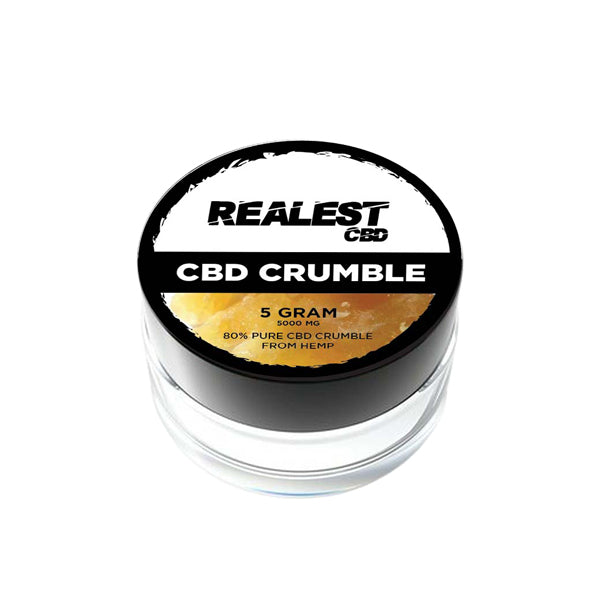 Realest CBD 5000 mg 80% CBD Crumble de amplio espectro (COMPRAR 1 OBTENER 1 GRATIS)