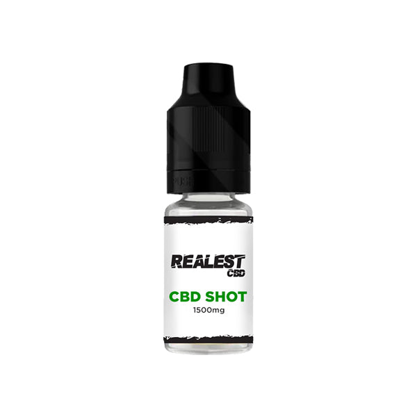 Realest CBD 1500mg CBD E-Liquid Booster Shot 10ml (COMPRAR 1 OBTENER 1 GRATIS)