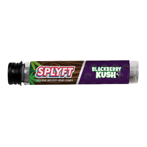 Cônes émoussés de chanvre infusés au terpène de cannabis SPLYFT – Blackberry Kush (ACHETER-EN 1, OBTENIR 1 GRATUIT)