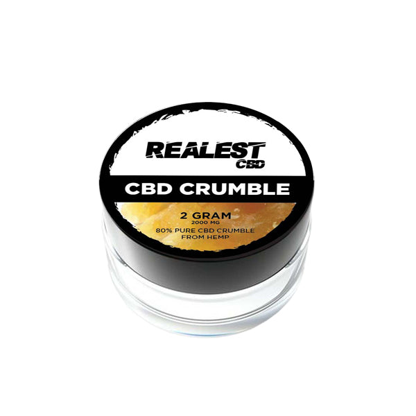 Realest CBD 2000 mg 80% CBD Crumble de amplio espectro (COMPRAR 1 OBTENER 1 GRATIS)