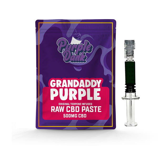 Pasta cruda de CBD Purple Dank de 1000 mg con terpenos naturales - Grandaddy Purple (COMPRAR 1 Y OBTENER 1 GRATIS)