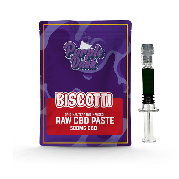 Pasta cruda de CBD Purple Dank de 1000 mg con terpenos naturales - Biscotti (COMPRAR 1 Y OBTENER 1 GRATIS)