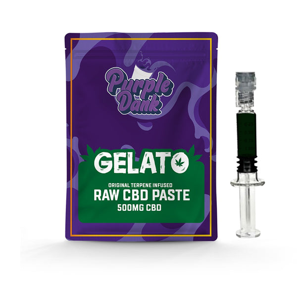 Pasta cruda de CBD Purple Dank de 1000 mg con terpenos naturales - Gelato (COMPRAR 1 Y OBTENER 1 GRATIS)