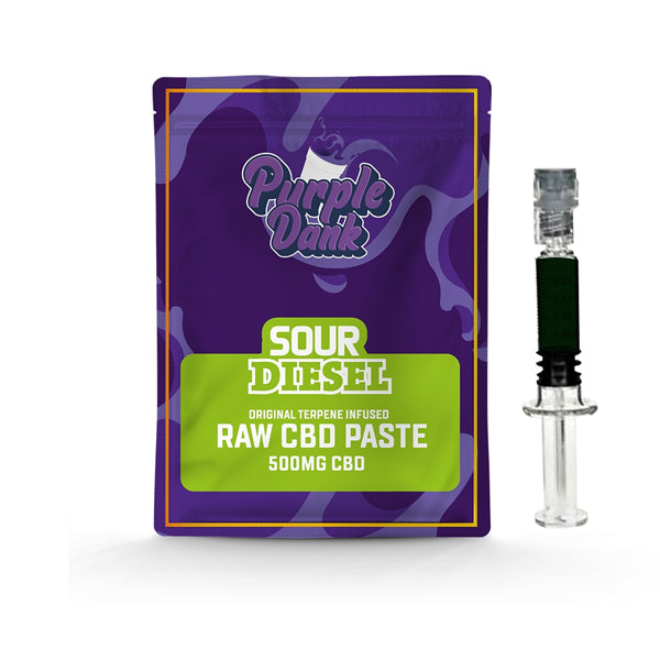 Pasta cruda de CBD Purple Dank de 1000 mg con terpenos naturales - Sour Diesel (COMPRAR 1 OBTENER 1 GRATIS)