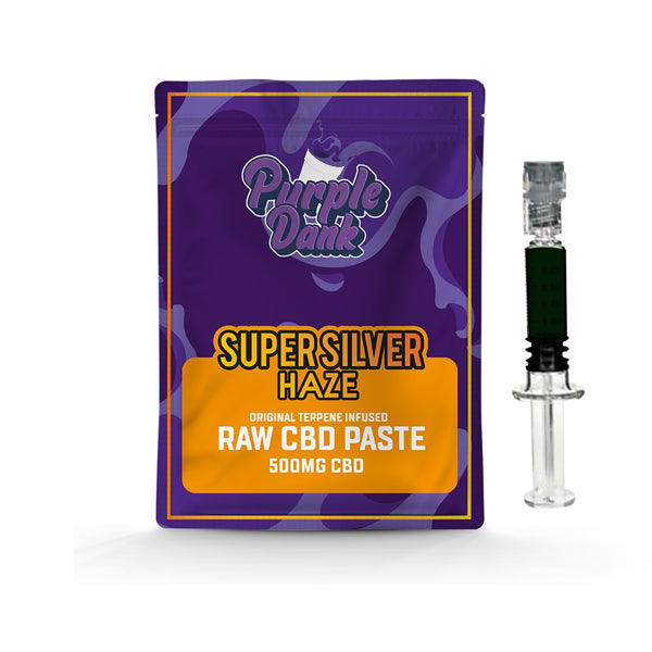 Pasta cruda de CBD Purple Dank de 1000 mg con terpenos naturales - Super Silver Haze (COMPRAR 1 Y OBTENER 1 GRATIS)