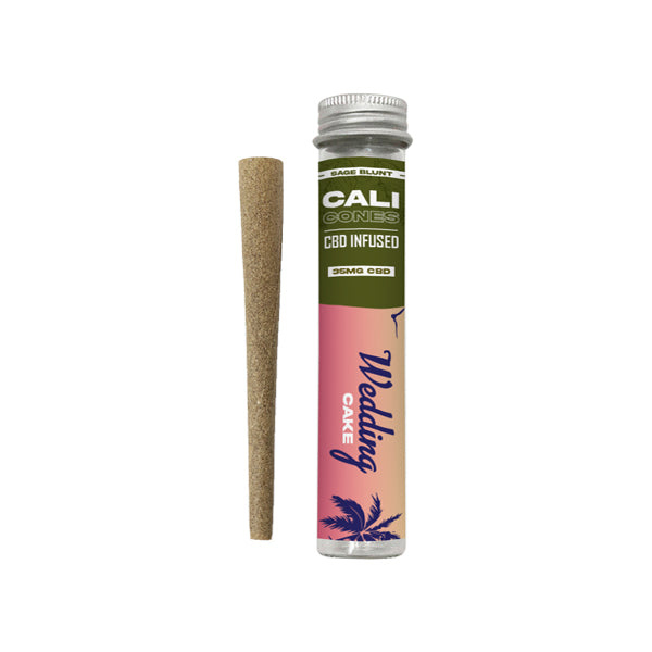 CALI CONES Cono con infusión de CBD de espectro completo de 30 mg de salvia - Pastel de bodas