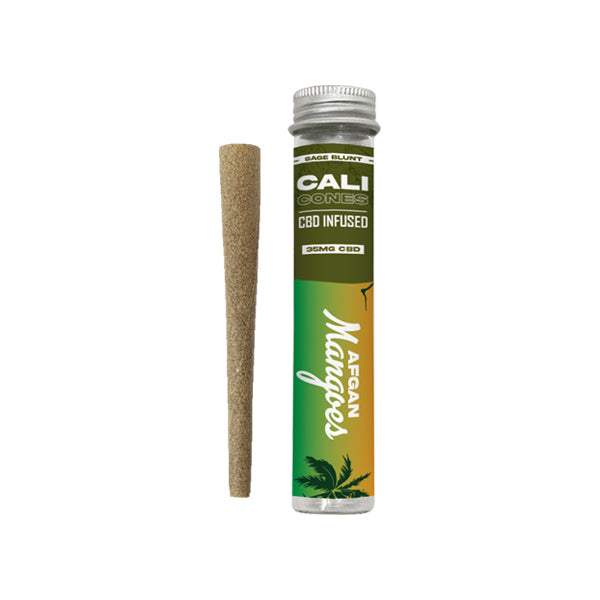 CALI CONES Cono con infusión de CBD de espectro completo de 30 mg de salvia - Mangos afganos