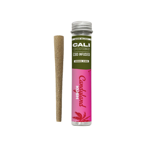 CALI CONES Sage 30mg Full Spectrum CBD Infused Cone - Candyland Kush - Shop Now At The CBD Hut 