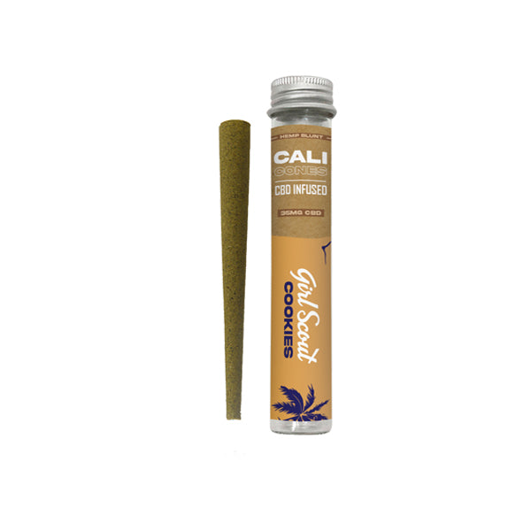 CALI CONES Hemp 30mg Full Spectrum CBD Infused Cone - Girl Scout Cookies - Shop Now At The CBD Hut 