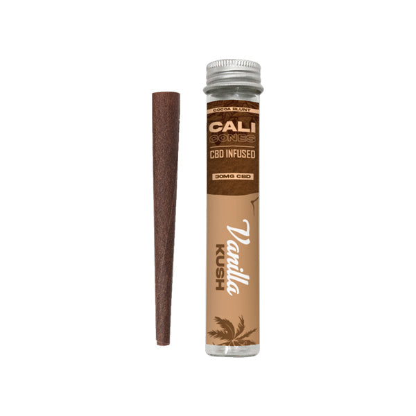 CALI CONES Cono con infusión de CBD de espectro completo de cacao de 30 mg - Vanilla Kush 